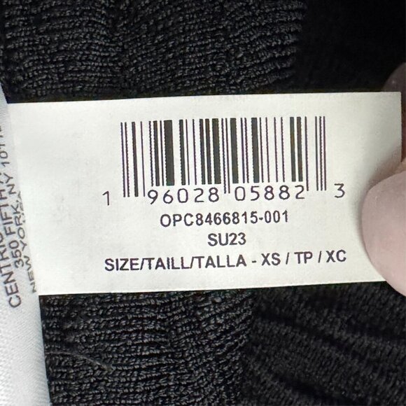 Herve Leger Black cap sleeve fit and Flare textured Dress size XS - Picture 11 of 12